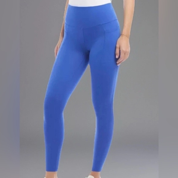 Danskin Pants - Danskin Women's High Waisted Ankle Leggings Dazzling BlueSize L Activewear